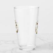 Yoga goud metallic Om hindoe boeddhistisch symbool Glas (Rechts)