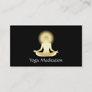 Yoga (goud) Verlicht Visitekaartje