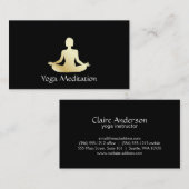 Yoga (goud) visitekaartje (Voorkant / Achterkant)