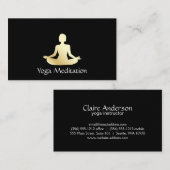 Yoga (goud) visitekaartje (Voorkant / Achterkant)