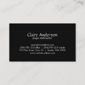 Yoga (goud) visitekaartje (Achterkant)