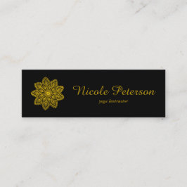 Yoga - Gouden Kant Mini Visitekaartje