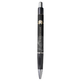 Yoga Gouden Lotus Bloem Zwart Bloemen Promotie Pen