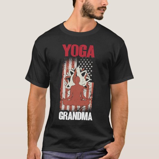 Yoga Grandma Spirituality Meditation Yoga 3 T-shirt (Voorkant)
