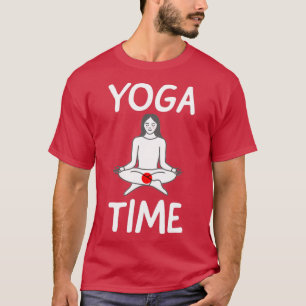 yoga grappige yoga - tijd 8 t-shirt
