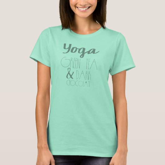 Yoga, Green Tea & Dark Chocolate Mint Tanktop (Voorkant)