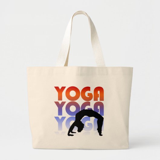 yoga grote tote bag (Voorkant)