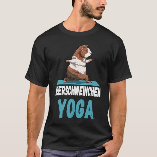 Yoga Guinea Pig Exercise Stretching for Guinee Pig T-shirt (Voorkant)