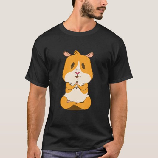 Yoga Guinea Pig Meditation T-shirt (Voorkant)