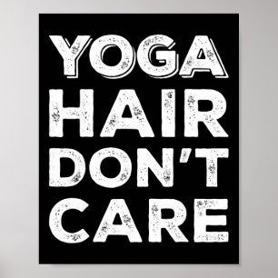 Yoga Haar Doet Er Niet Toe Grappige Spier Tank Fit Poster