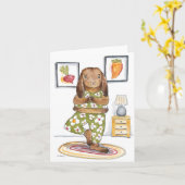 Yoga Haas Kaart (Gele Bloem)