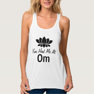 Yoga had je me bij OM Black Lotus Tanktop