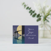 Yoga Half Moon Pose Visitekaartje (Staand voorkant)