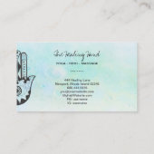 *~* Yoga Hamsa Hand of Fatima + Craters of Moon Visitekaartje (Achterkant)