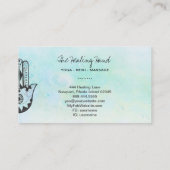 *~* Yoga Hamsa Hand of Fatima - Craters of Moon Visitekaartje (Achterkant)