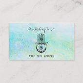 *~* Yoga Hamsa Hand of Fatima - Craters of Moon Visitekaartje (Voorkant)