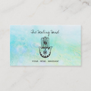 *~* Yoga Hamsa Hand of Fatima - Craters of Moon Visitekaartje