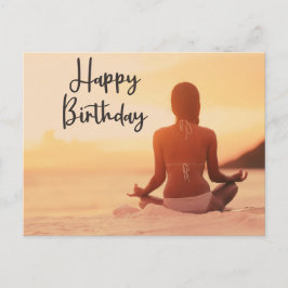 Yoga Happy Birthday Kaart