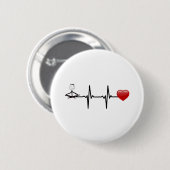 yoga hart ronde button 5,7 cm (Voorkant /achterkant)
