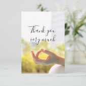 Yoga Hartelijk dank dat uw kaart zich richt op vin (Staand voorkant)