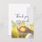 Yoga Hartelijk dank dat uw kaart zich richt op vin (Voorkant / Achterkant)