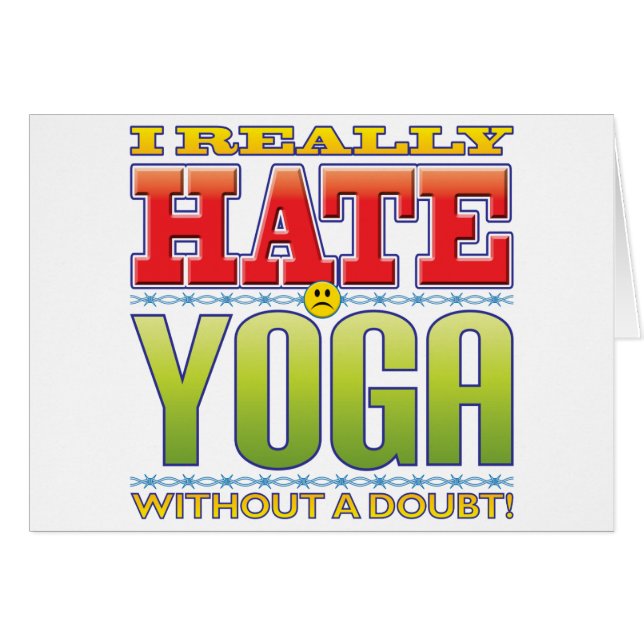 Yoga Hate Face (Voorkant Horizontaal)