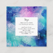 *~* Yoga Healer Mandala Universe Celestial Nebuala Vierkante Visitekaartje (Achterkant)