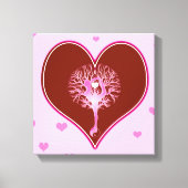 Yoga Heart Canvas Afdruk (Voorkant)