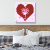 Yoga Heart Canvas Afdruk (Insitu (Slaapkamer))