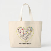 Yoga Heart Canvas tas (Voorkant)