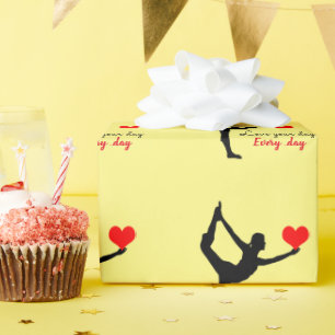 Yoga Heart & Love je day, Elke dag / Yogini Cadeaupapier