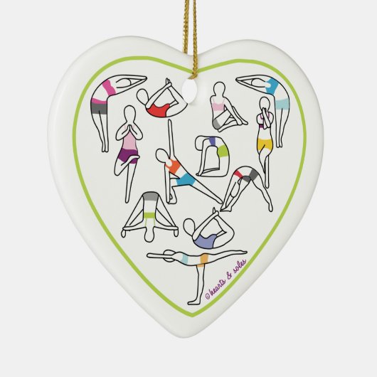 Yoga Heart Ornament (Rechts)