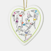 Yoga Heart Ornament (Links)