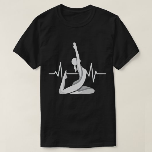 Yoga Heartbeat Mindful Energy T-shirt (Design voorkant)