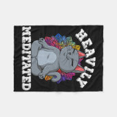 Yoga Heeft Diep Gemediteerd Fleece Deken (Voorkant (Horizontaal))