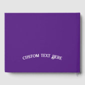 Yoga heelt het Paarse Soul Quote Lotus Flower Gastenboek (Achterkant)