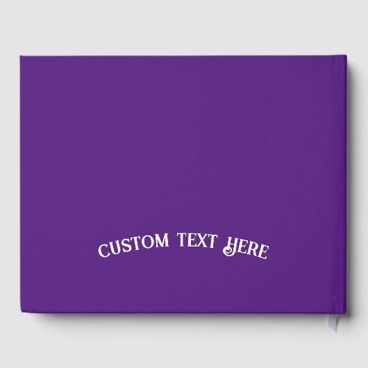 Yoga heelt het Paarse Soul Quote Lotus Flower Gastenboek (Achterkant)