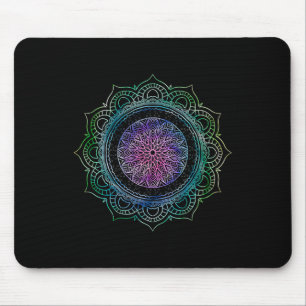 Yoga Heilige Geometrie Boho Kunst Spirituele Flow Muismat
