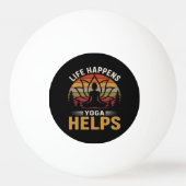 Yoga Helpt Bij Leven Pingpongbal (Voorkant)