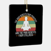 Yoga - Het lichaam profiteert van beweging Keramisch Ornament (Rechts)