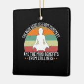 Yoga - Het lichaam profiteert van beweging Keramisch Ornament (Links)