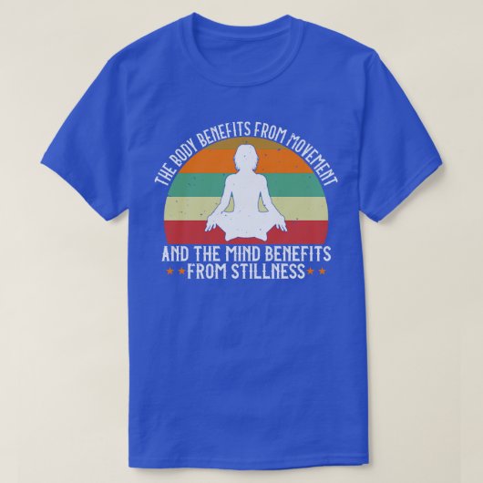 Yoga Het lichaam profiteert van beweging T-shirt (Design voorkant)