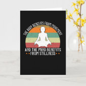 Yoga - het lichaam profiteert van verplaatsing kaart (Gele Bloem)