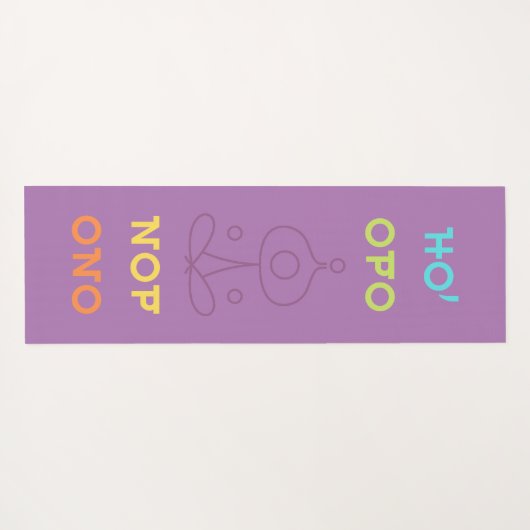 Yoga Ho OPONOPONO-tapijt Yogamat (Achterkant (horizontaal))