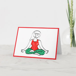 Yoga Holiday Card Feestdagen Kaart