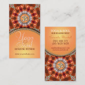 Yoga Holistic Crystal Energy NewAge Visitekaartjes (Voorkant / Achterkant)