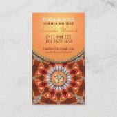 Yoga Holistic Crystal Energy NewAge Visitekaartjes (Achterkant)