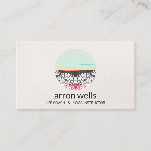 Yoga Holistische Gezondheid en Healing Arts Sunris Visitekaartje (Voorkant)