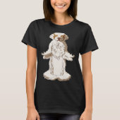 Yoga Hond Clumber Spaniel T-shirt (Voorkant)