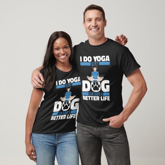 Yoga Hond grappige vriend T-shirt (Unisex)